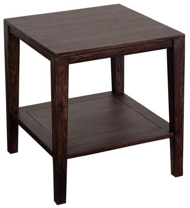 Porter International Designs Fall River Walnut End Table-0