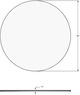 Amisco Customizable Gemma 40" Round Counter Height Pub Table with 0.5" Italian Porcelain on Glass Top-1