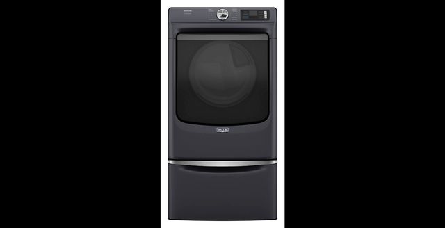 Maytag® 7.4 Cu. Ft. Midnight Steel Front Load Electric Dryer -8