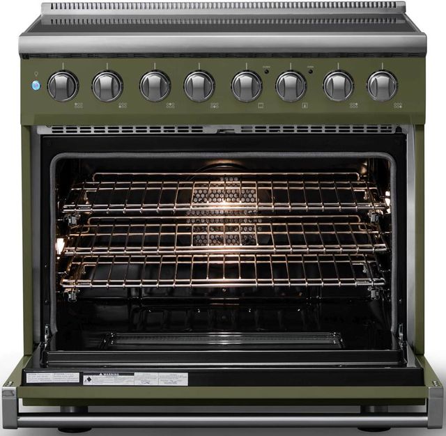 Viking® 5 Series 36" Martini Pro Style Induction Range with Polished Chrome Trim-1