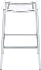 Coaster® Jovani Chrome/Clear 2-Piece Acrylic Backless Bar Stools Set-1