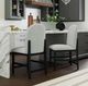 Elements International Portland Black/Gray Counter Stool-1