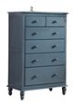 John Thomas Furniture® Cottage Denim 5-Drawer Chest-0