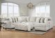 Affordable Furniture 6950 Posh Dove Ottoman-1