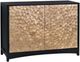 Crestview Collection Cayman Stained Black Capiz Shell Cabinet-0