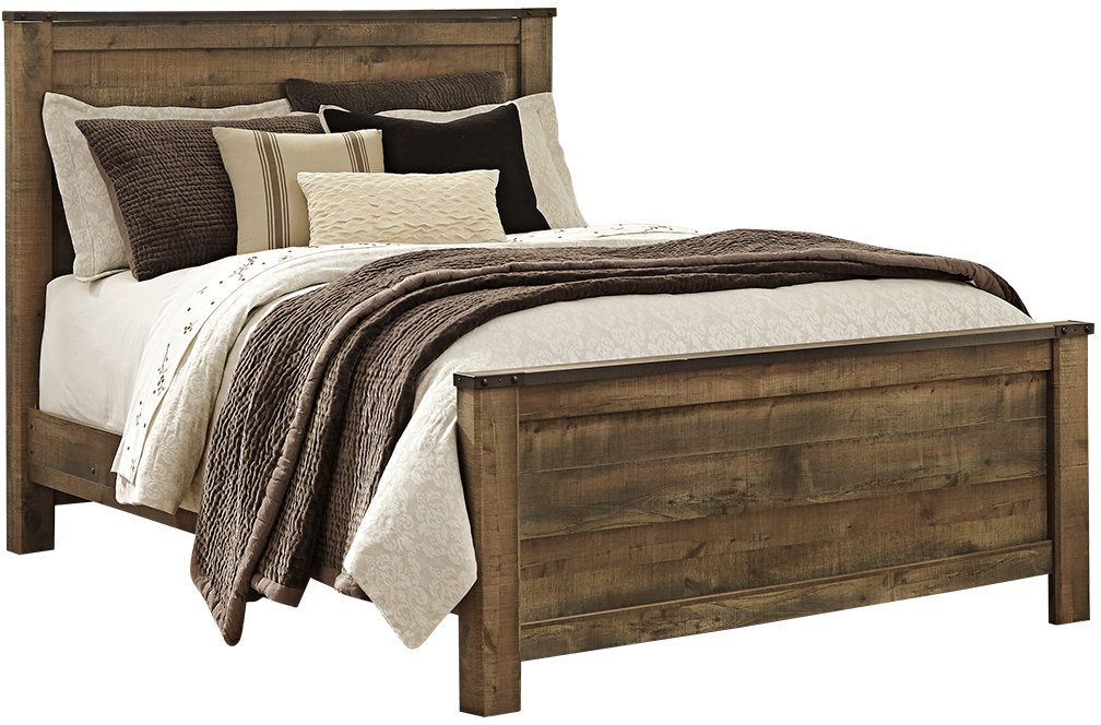 Trinell Panel Bed - Brown