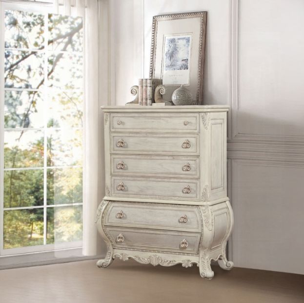 ACME Furniture Ragenardus Antique White Chest-3