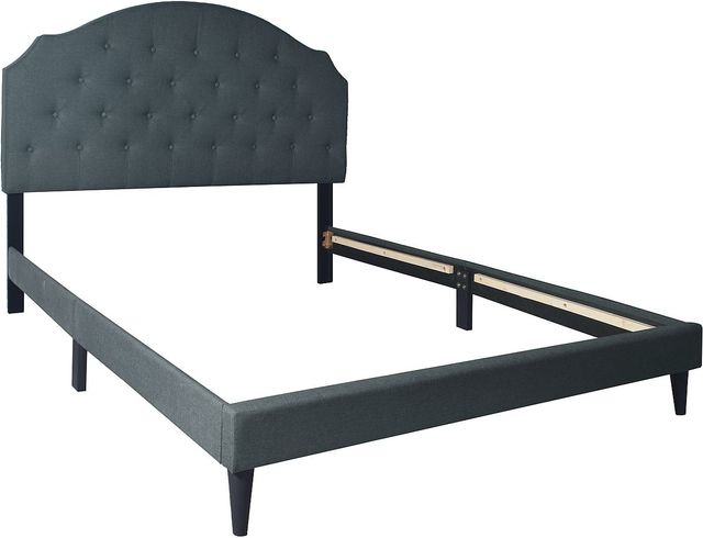 Fashion Bed Group Felix Grey Queen Upholstered Bed-1