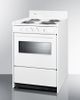 Summit® 24" White Freestanding Electric Range-2