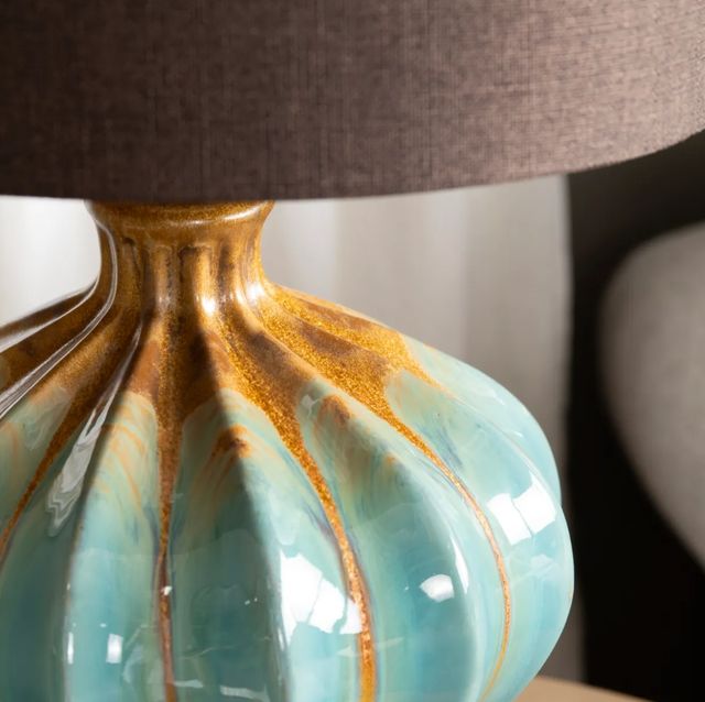 Crestview Collection Pfifer Blue Table Lamp-2