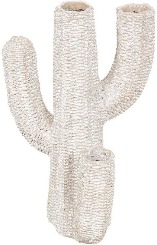 Deco Marche Cream Cactus Tall Textured Planter-0