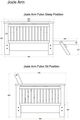 Kodiak Furniture Jozie Graystone Full Futon Frame-3