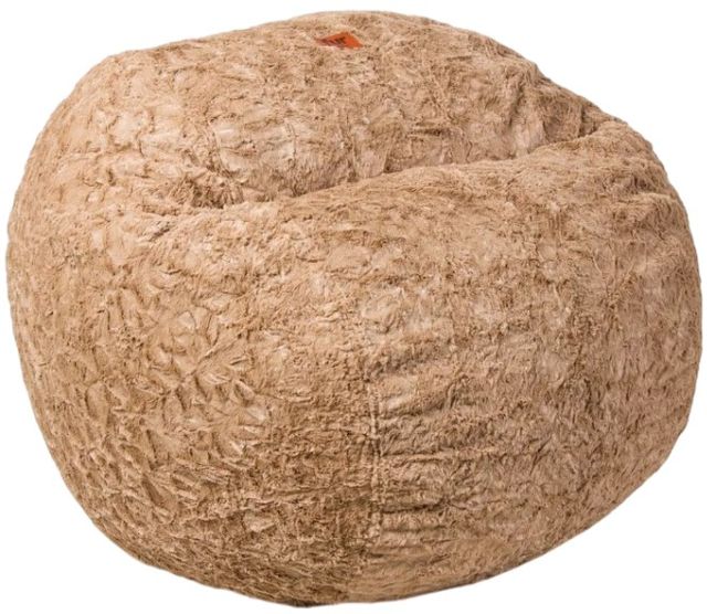 CordaRoy's® Original Tan Faux Fur Full Bean Bag Chair-0