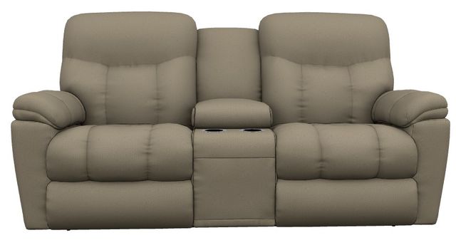 La-Z-Boy® Morrison Sable Power Reclining Loveseat with Console, Headrest, and Lumbar-1