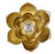 Currey & Company Blossom Satin Brass One-Light Wall Sconce-1