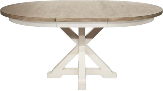 Riverside Furniture Myra Natural Round Dining Table with Paperwhite Base-2