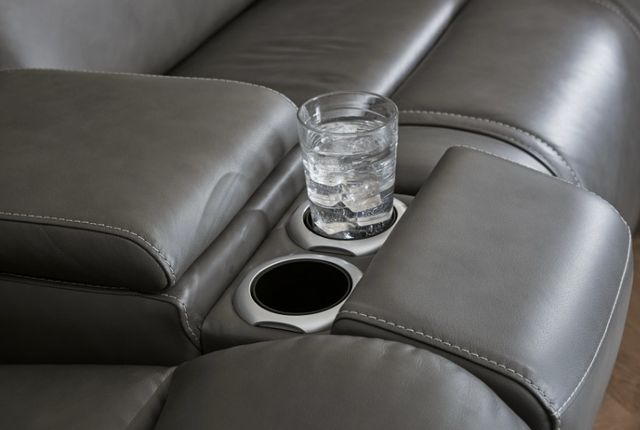 Signature Design by Ashley® 5Z-Harrenhurst 3-Piece Anchor Small Spaced Power Reclining Sectional-4