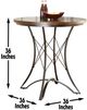 Steve Silver Co. Adele Brown Counter Table with Black Base-2