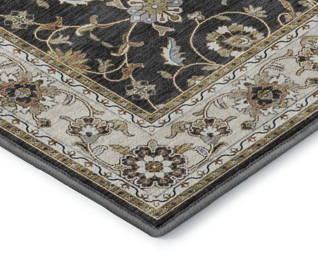 Dalyn™ Rug Company Hatay HY1 Black 5'x8' Area Rug-2