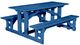 C R Plastics Blue Rectangular Picnic Table-0