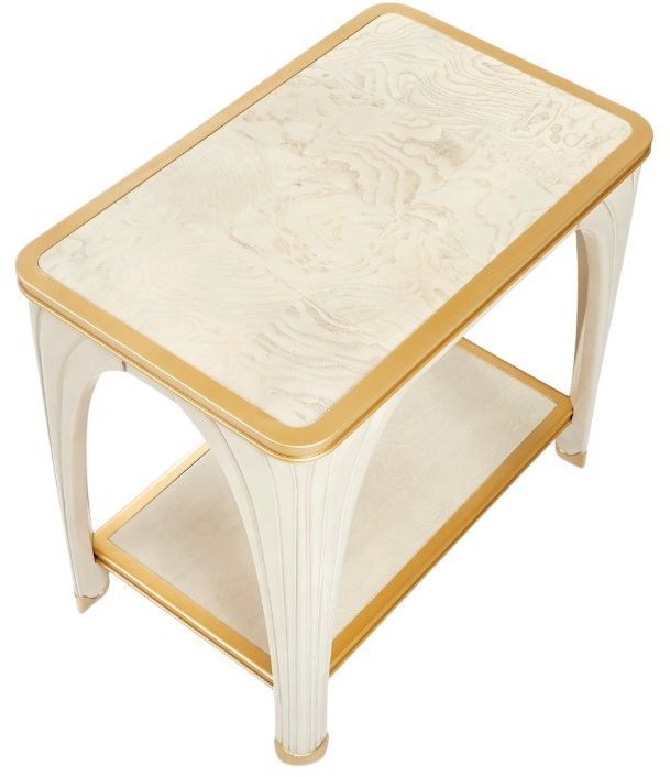 Michael Amini® La Terrazza Silver Mist Rectangular End Table-3