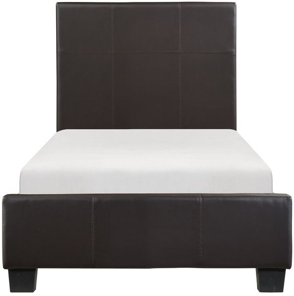 Homelegance® Lorenzi Dark Brown Twin Platform Bed-2