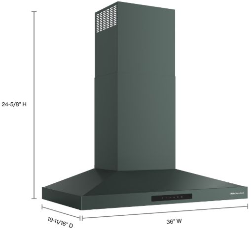 KitchenAid® 36" Juniper Wall Mounted Range Hood-2