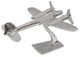 A & B Home Silver Airplane Statuary-0