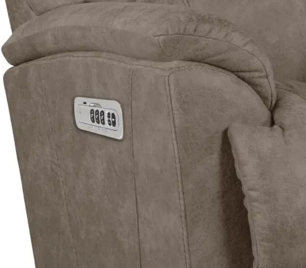 La-Z-Boy® Trouper Sable Power Rocking Recliner with Headrest and Lumbar-2
