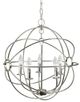 YHD Shooting Star Satin Nickel 5-Light Orb Chandelier-0
