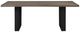 Homelegance® Rochelle Oak Dining Table with Black Base-2