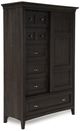 Magnussen Home® Westley Falls Graphite Door Chest-1