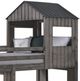 Donco Kids Campsite Rustic Dirty Gray Youth Twin/Full Loft Bunkbed-2