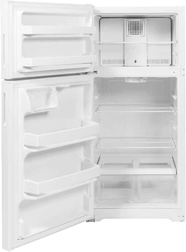 Hotpoint® 28" 15.6 Cu. Ft. ENERGY STAR® White Top Freezer Left Swing Refrigerator-1