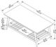 Linon Cosgrove Brown Coffee Table-2
