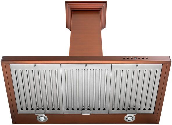 ZLINE Designer Series 36" 7-Layer Baked Copper Finish Wall Mount Range Hood-3