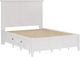 Modus Furniture Grace Snowfall White Eastern King Platform Storage Bed-2