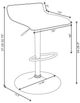 Coaster® Bidwell 2-Piece White/Chrome Upholstered Bar Chairs-4