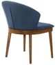 Armen Living Juno 2-Piece Blue Dining Side Chairs-2