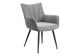 Monarch Specialties Inc. 2-Piece Light Grey 35" Fabric Dining Chair Set with Grey Faux Leather Back-0