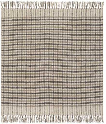 Surya Barke Beige 50"x60" Throw Blanket-2