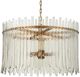 Currey & Company Electra Antique Brass/Clear Chandelier-3