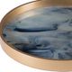 A & B Home Livonia 2-Piece Gold/Smoky Blue Tray Set-3