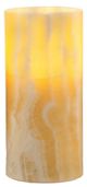 A & B Home Yellow Faux Pillar Candle-2