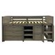 Donco Kids Louver Antique Grey Twin Low Loft with Storage-0