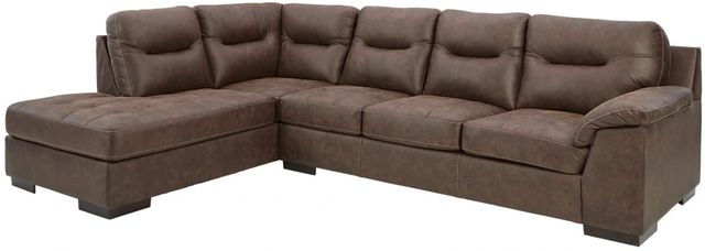Signature Design by Ashley® Maderla 2-Piece Walnut Left-Arm Facing Sofa Sectional with Chaise-0