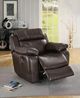 Homelegance® Marille Brown Manual Glider Reclining Chair-1