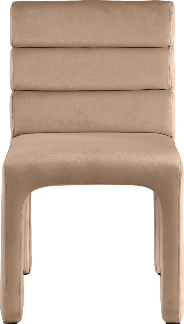 Meridian Furniture Kai Beige Velvet Dining Chair-1