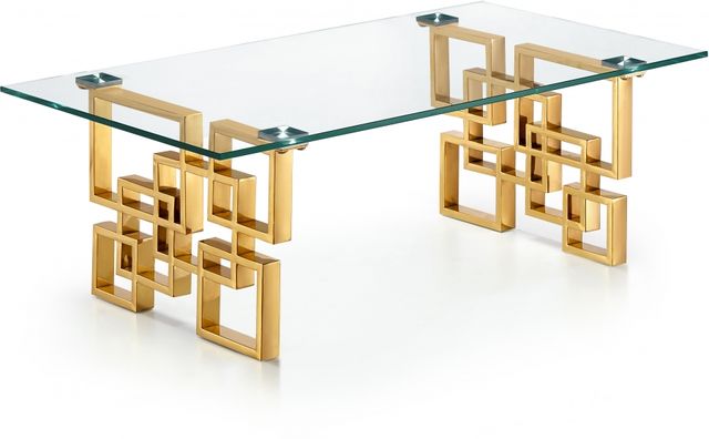 Meridian Furniture Palladium End Table - Gold Meridian Furniture Palladium End Table - Gold
