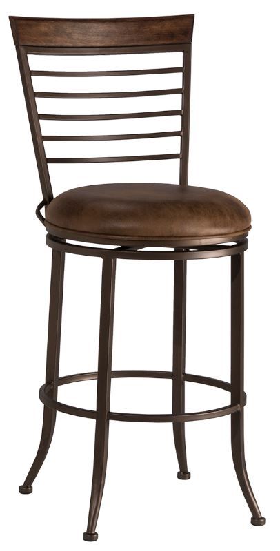 HH2 Home Terrell Brown Swivel Counter Stool-0